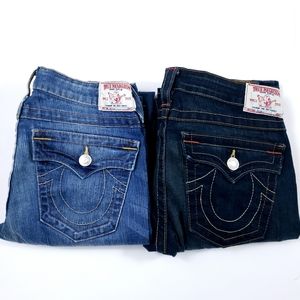 Lot of 2 True Religion Billy Jeans Size 30